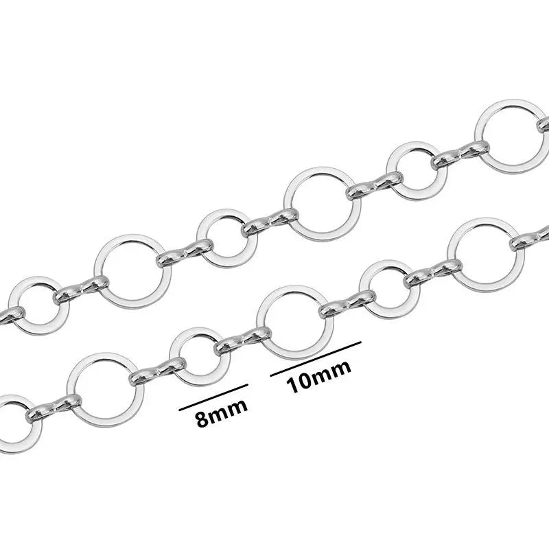 1 Meter Stainless Steel Big Chain for Handmade Thick Large Chain DIY Jewelry Making Bracelet Necklace Jewelry Chain