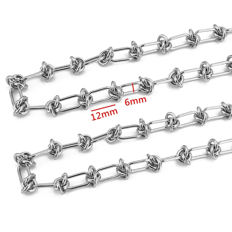1 Meter Stainless Steel Big Chain for Handmade Thick Large Chain DIY Jewelry Making Bracelet Necklace Jewelry Chain