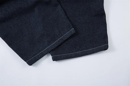 Pleated Baggy Jeans Men Loose Wide Leg Jeans Trousers Streetwear Harajuku Hip Hop Jeans Denim Pants