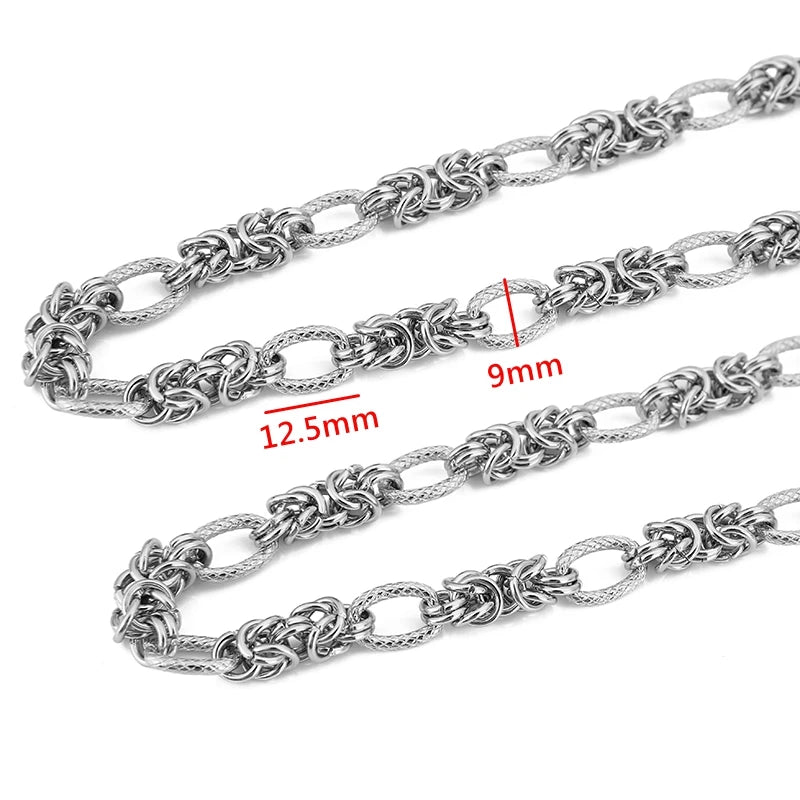 1 Meter Stainless Steel Big Chain for Handmade Thick Large Chain DIY Jewelry Making Bracelet Necklace Jewelry Chain