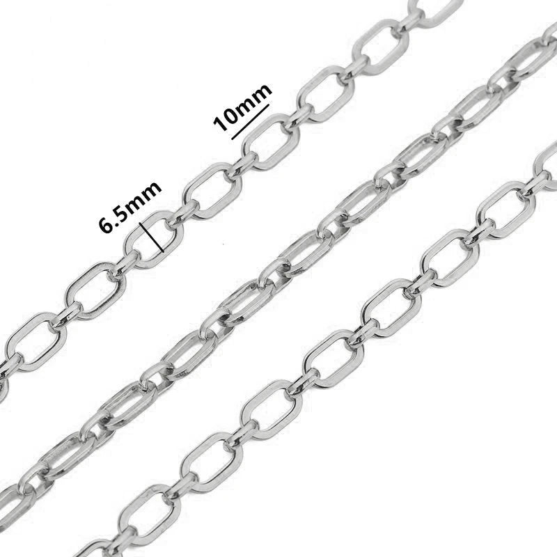 1 Meter Stainless Steel Big Chain for Handmade Thick Large Chain DIY Jewelry Making Bracelet Necklace Jewelry Chain