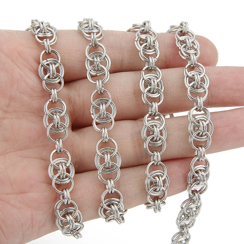 1 Meter Stainless Steel Big Chain for Handmade Thick Large Chain DIY Jewelry Making Bracelet Necklace Jewelry Chain