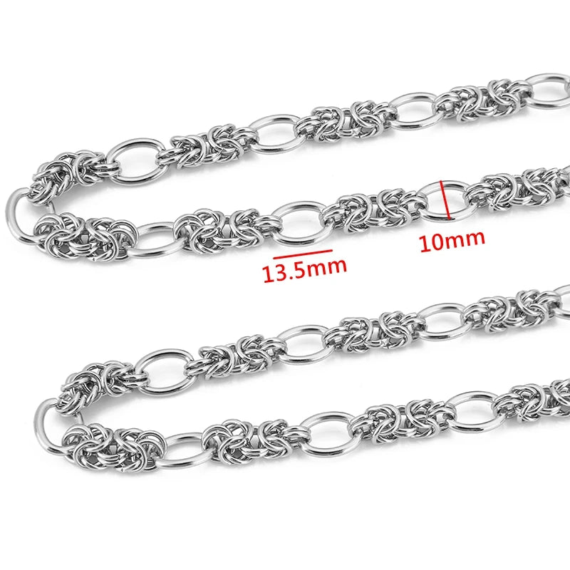 1 Meter Stainless Steel Big Chain for Handmade Thick Large Chain DIY Jewelry Making Bracelet Necklace Jewelry Chain