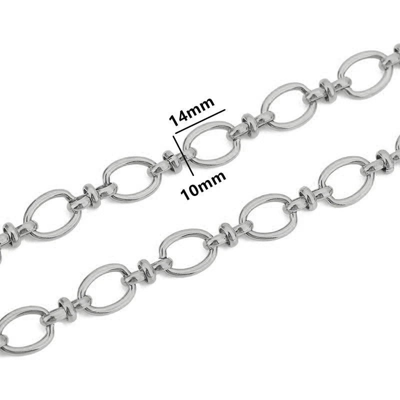 1 Meter Stainless Steel Big Chain for Handmade Thick Large Chain DIY Jewelry Making Bracelet Necklace Jewelry Chain