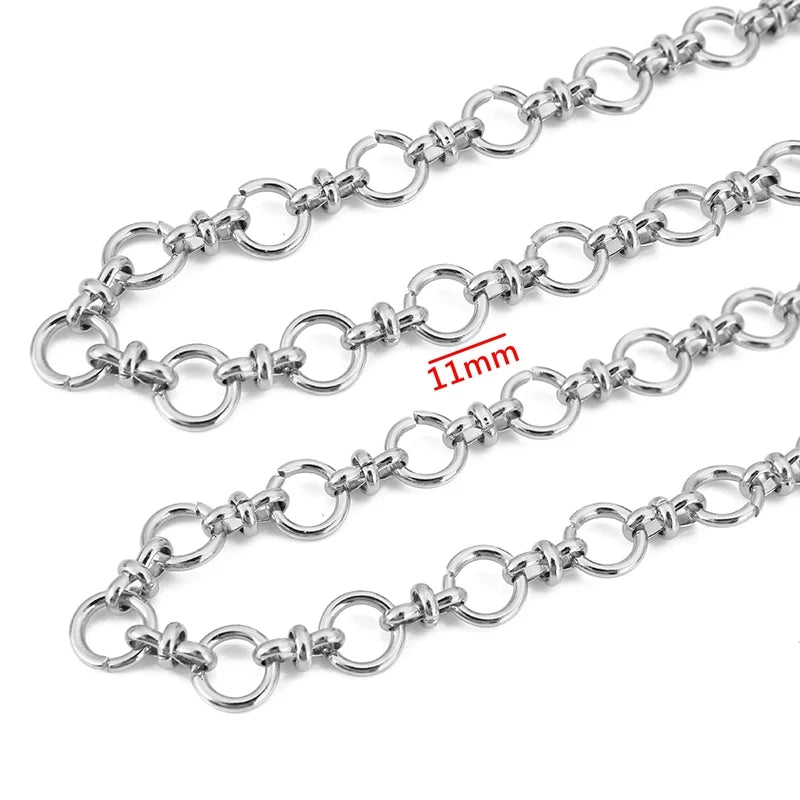 1 Meter Stainless Steel Big Chain for Handmade Thick Large Chain DIY Jewelry Making Bracelet Necklace Jewelry Chain