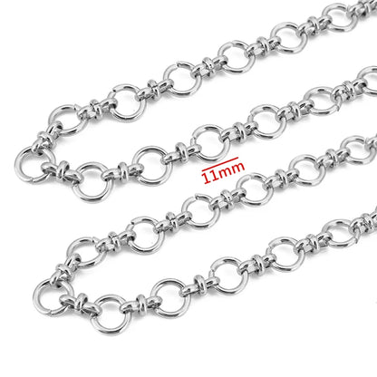 1 Meter Stainless Steel Big Chain for Handmade Thick Large Chain DIY Jewelry Making Bracelet Necklace Jewelry Chain