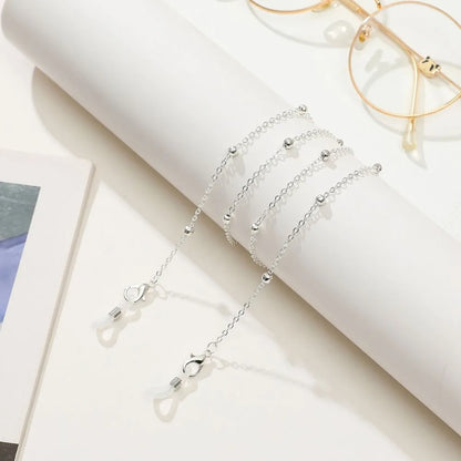 Metal Men Women Eyeglass Chains Sunglasses Reading Beaded Glasses Chain Eyewears Cord Strap Rope Female Glasses Chain