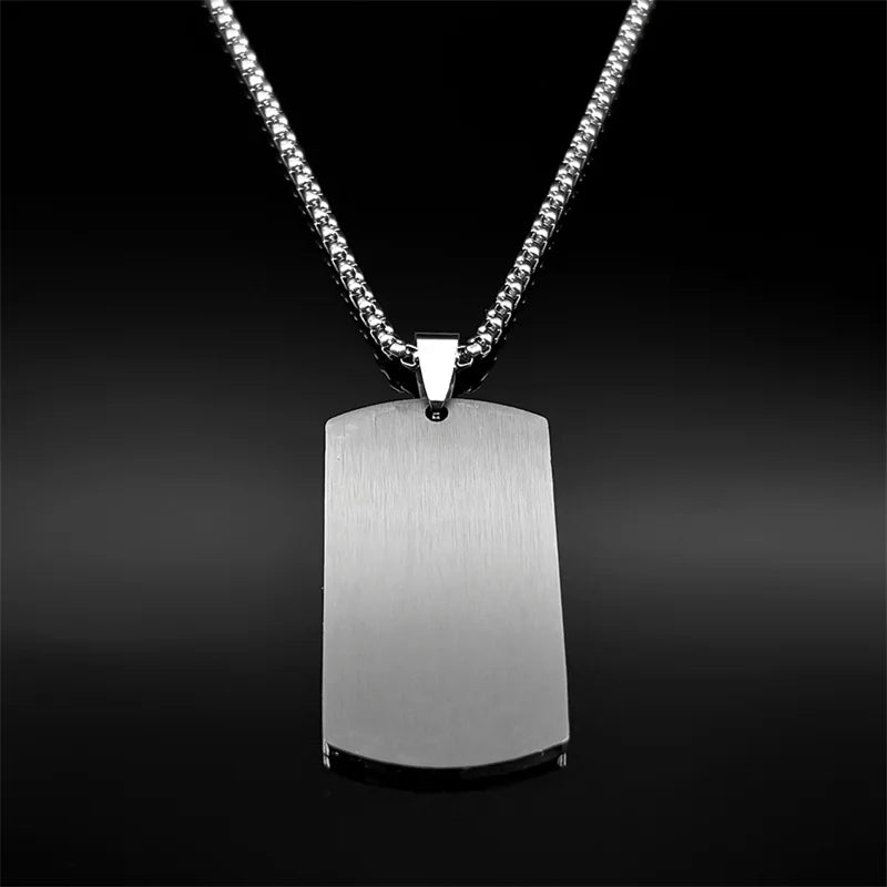 Quran Islim Muslim Faith Male Chain For Women Men Stainless Steel Silver Color Trend Medal Long Chain Amulet Jewelry Gifts