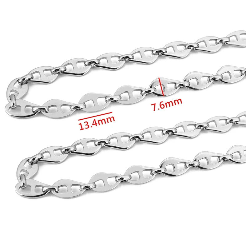1 Meter Stainless Steel Big Chain for Handmade Thick Large Chain DIY Jewelry Making Bracelet Necklace Jewelry Chain