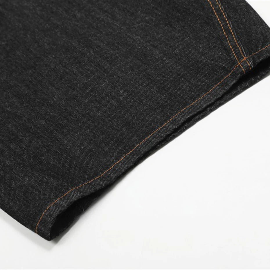 Wide Leg Baggy Jeans Side Pocket Loose Denim Pants Men Streetwear Harajuku Hip Hop Jeans