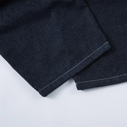 Pleated Baggy Jeans Men Loose Wide Leg Jeans Trousers Streetwear Harajuku Hip Hop Jeans Denim Pants