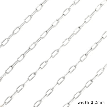 1M Stainless Steel Chain for Men Women Curb Cuban Link Chain DIY Basic Punk Choker Necklace Bracelet Hip Hop Male Jewelry Gift