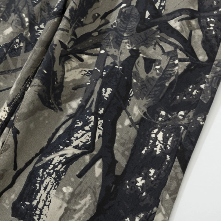 Twigs Graphic Jeans Vintage Loose Straight Denim Pants Men Streetwear Harajuku Hip Hop Baggy Jeans