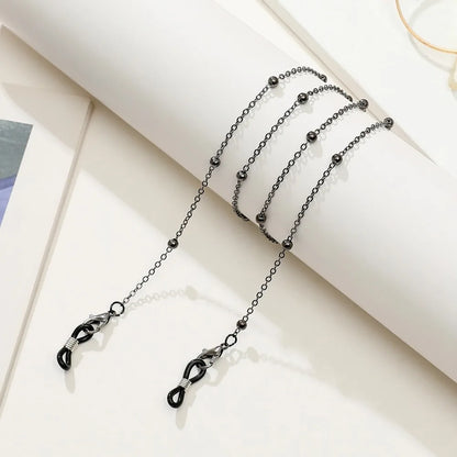 Metal Men Women Eyeglass Chains Sunglasses Reading Beaded Glasses Chain Eyewears Cord Strap Rope Female Glasses Chain