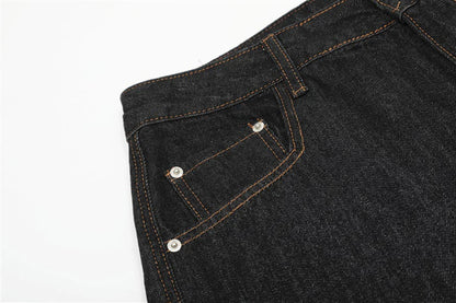 Wide Leg Baggy Jeans Side Pocket Loose Denim Pants Men Streetwear Harajuku Hip Hop Jeans