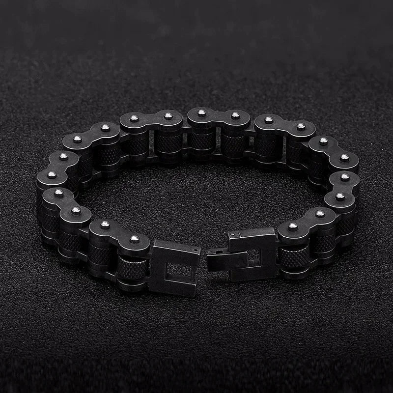 Retro Biker Chain Bracelet Mens Bracelet Link Chain Motorcycle Bicycle Style Bracelets Stainless Steel Bangles Jewelry