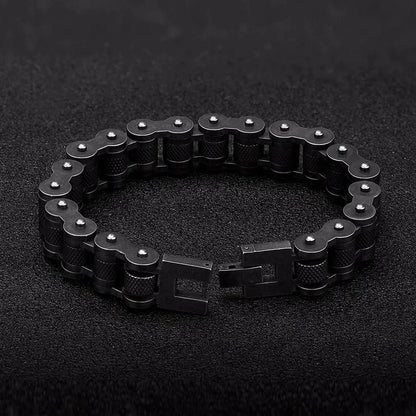 Retro Biker Chain Bracelet Mens Bracelet Link Chain Motorcycle Bicycle Style Bracelets Stainless Steel Bangles Jewelry