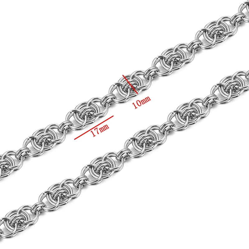 1 Meter Stainless Steel Big Chain for Handmade Thick Large Chain DIY Jewelry Making Bracelet Necklace Jewelry Chain