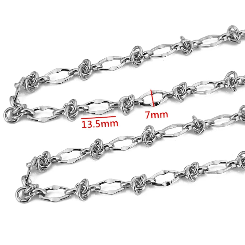 1 Meter Stainless Steel Big Chain for Handmade Thick Large Chain DIY Jewelry Making Bracelet Necklace Jewelry Chain