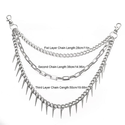 Punk Pants Chains Belt Chain for Man Women Jean Trousers Chains  Goth Jewelry Gothic Emo Scene Accessories