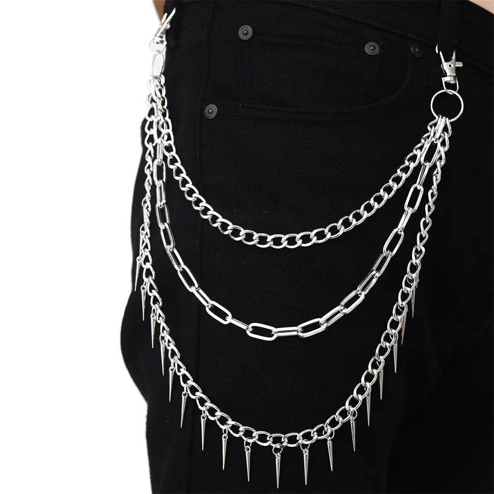 Punk Pants Chains Belt Chain for Man Women Jean Trousers Chains  Goth Jewelry Gothic Emo Scene Accessories