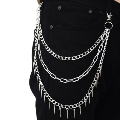 Punk Pants Chains Belt Chain for Man Women Jean Trousers Chains  Goth Jewelry Gothic Emo Scene Accessories